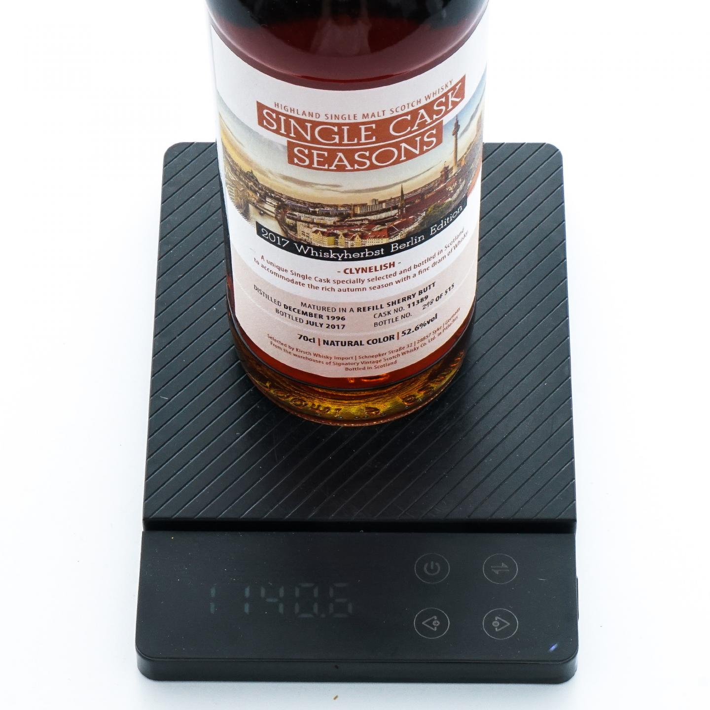 Clynelish 克里尼利基 1996-2017 SV 雪莉单桶#11389