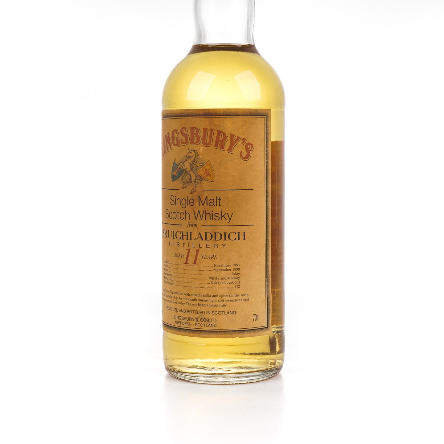 Bruichladdich 布赫拉迪 11年 1986-1998 Kingsbury