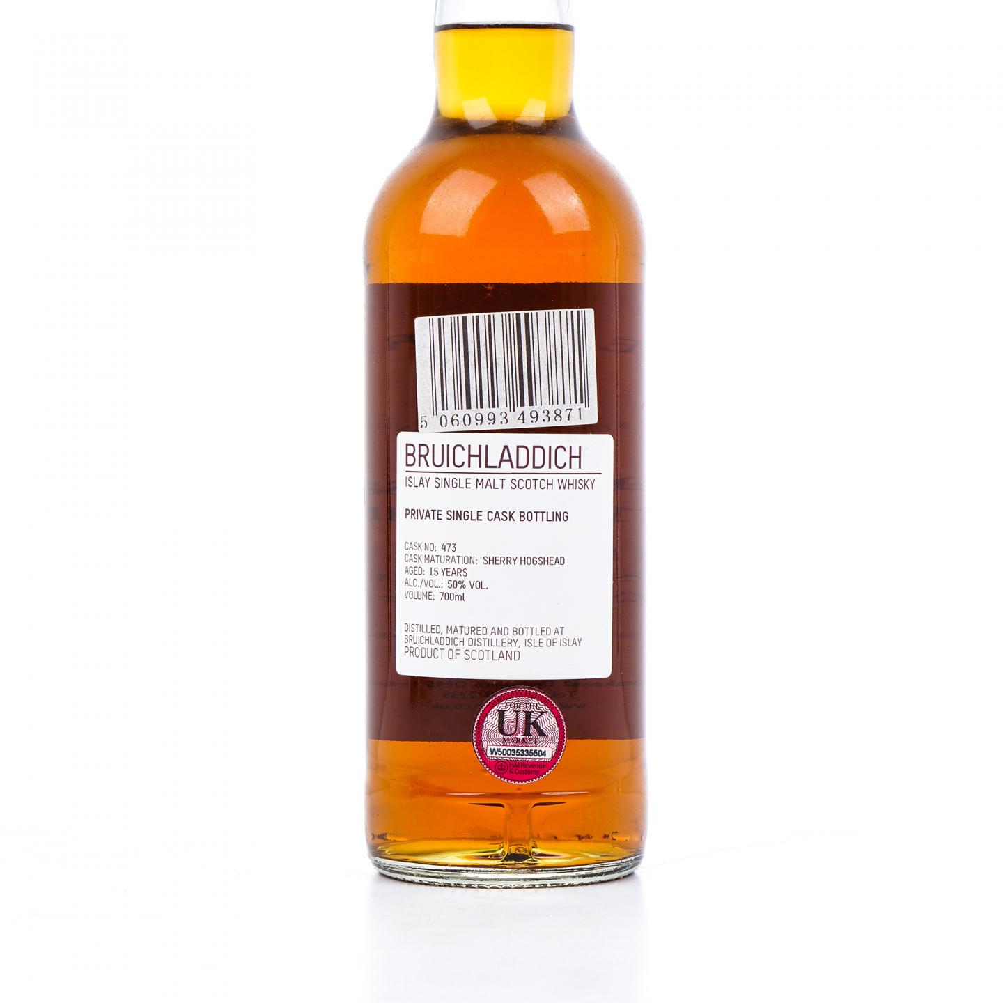 Bruichladdich 布赫拉迪 15年 私人单桶#473