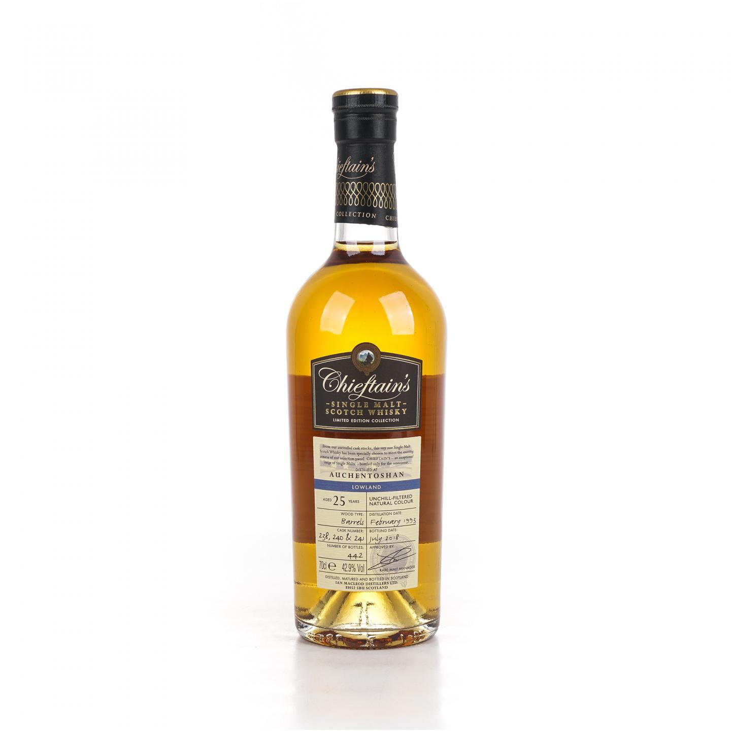 Auchentoshan 欧肯特轩 25年 1993-2018 IM 老酋长