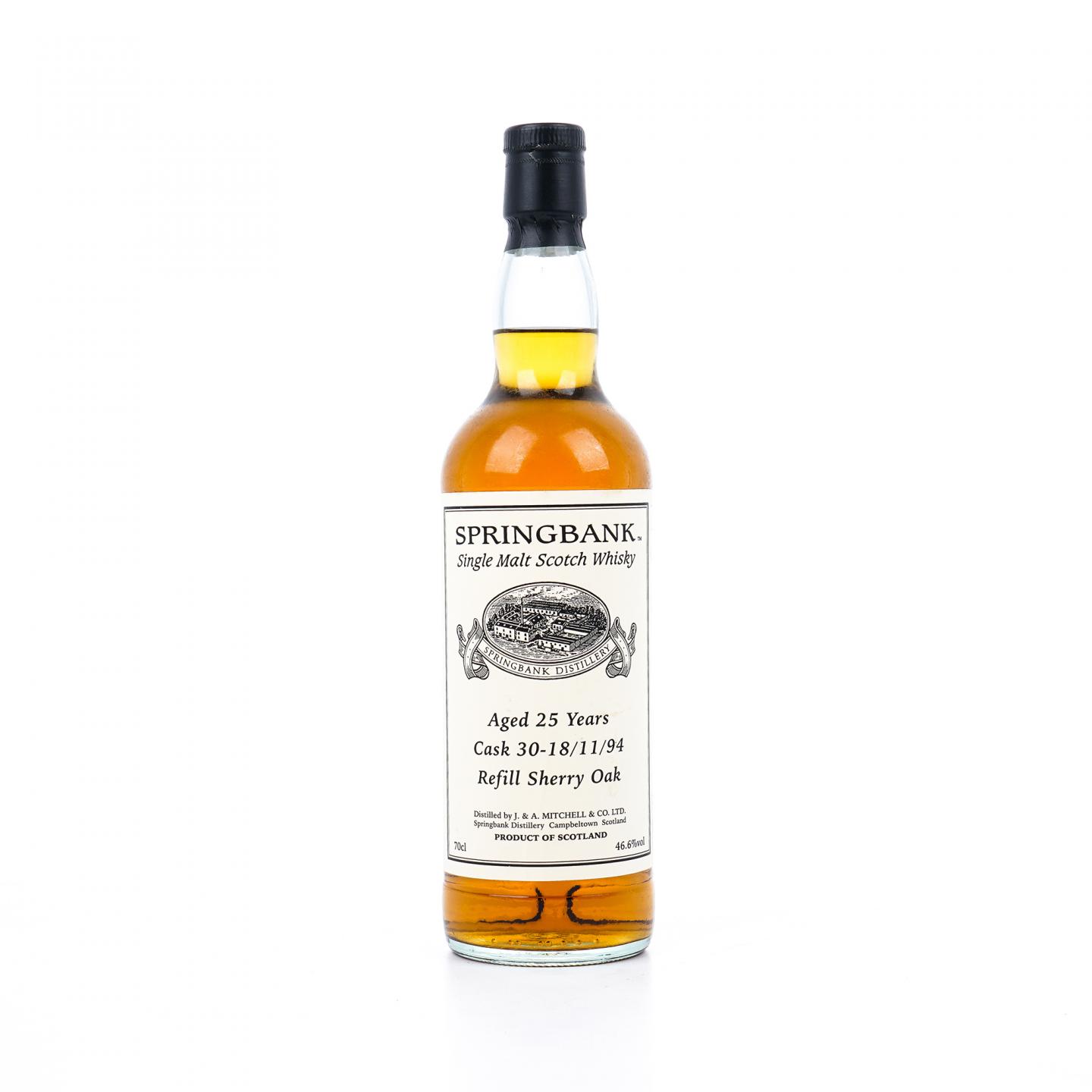 Springbank 云顶 25年 1994-2020 雪莉桶 私人桶