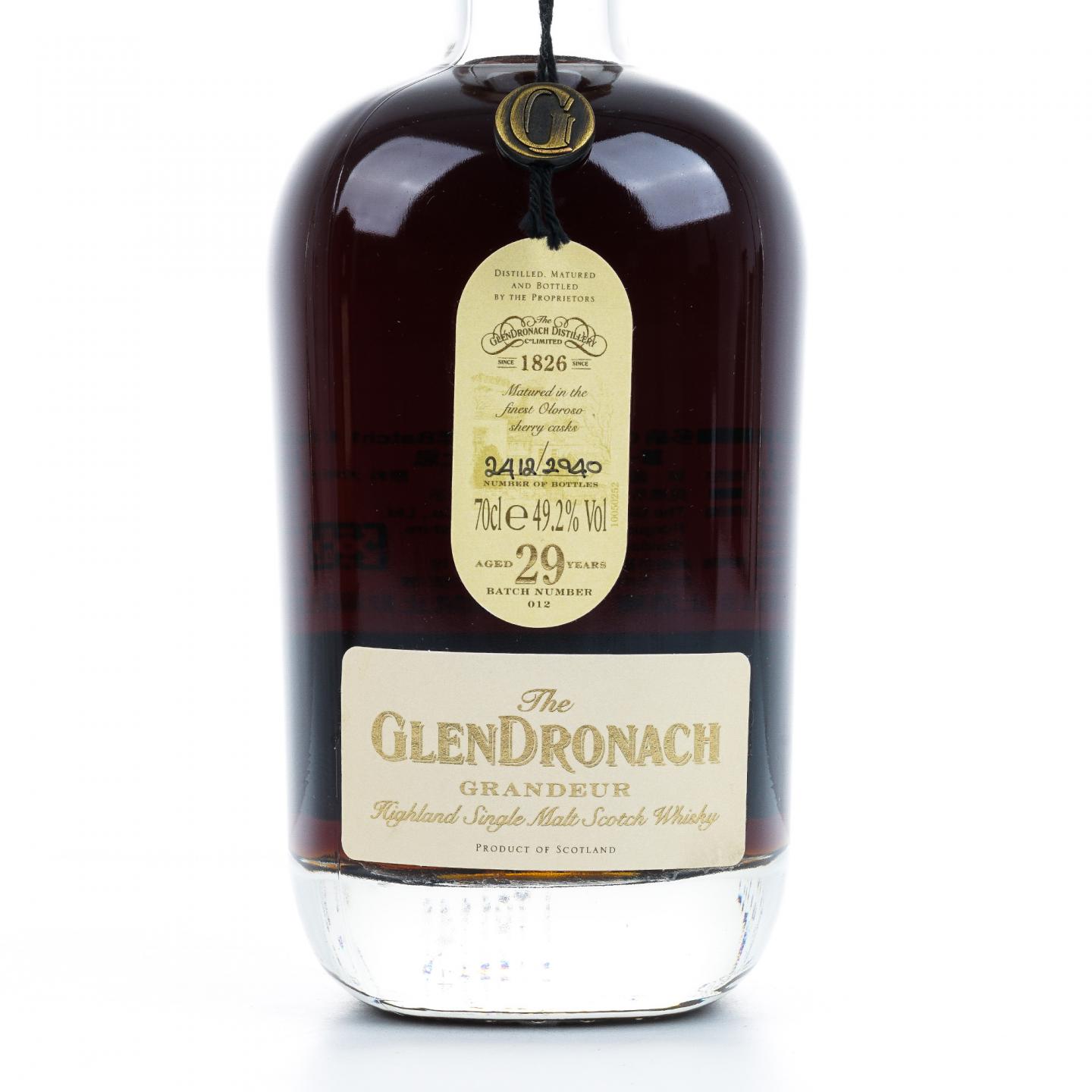 Glendronach 格兰多纳 29年 Grandeur Batch 12 雪莉桶