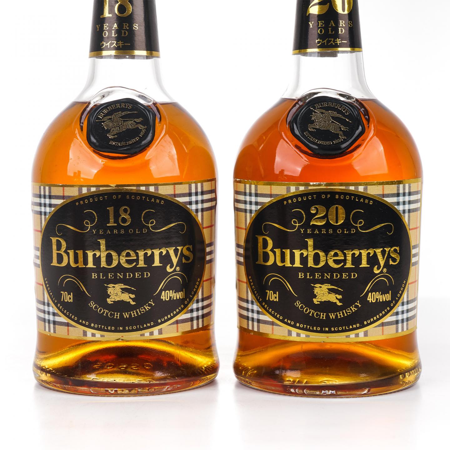 Burberrys 12/15/18/20年 调和威士忌 4瓶组