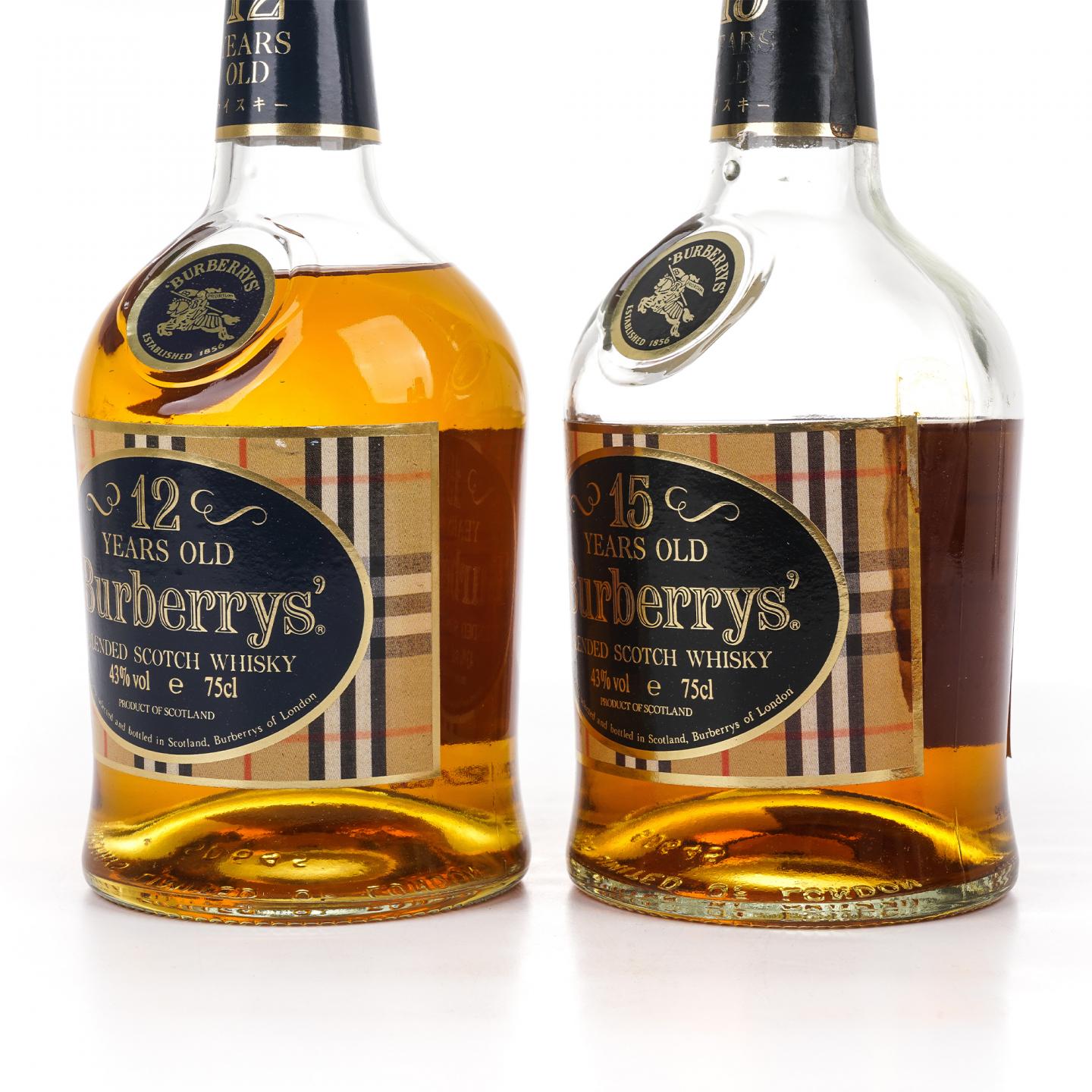 Burberrys 12/15/18/20年 调和威士忌 4瓶组