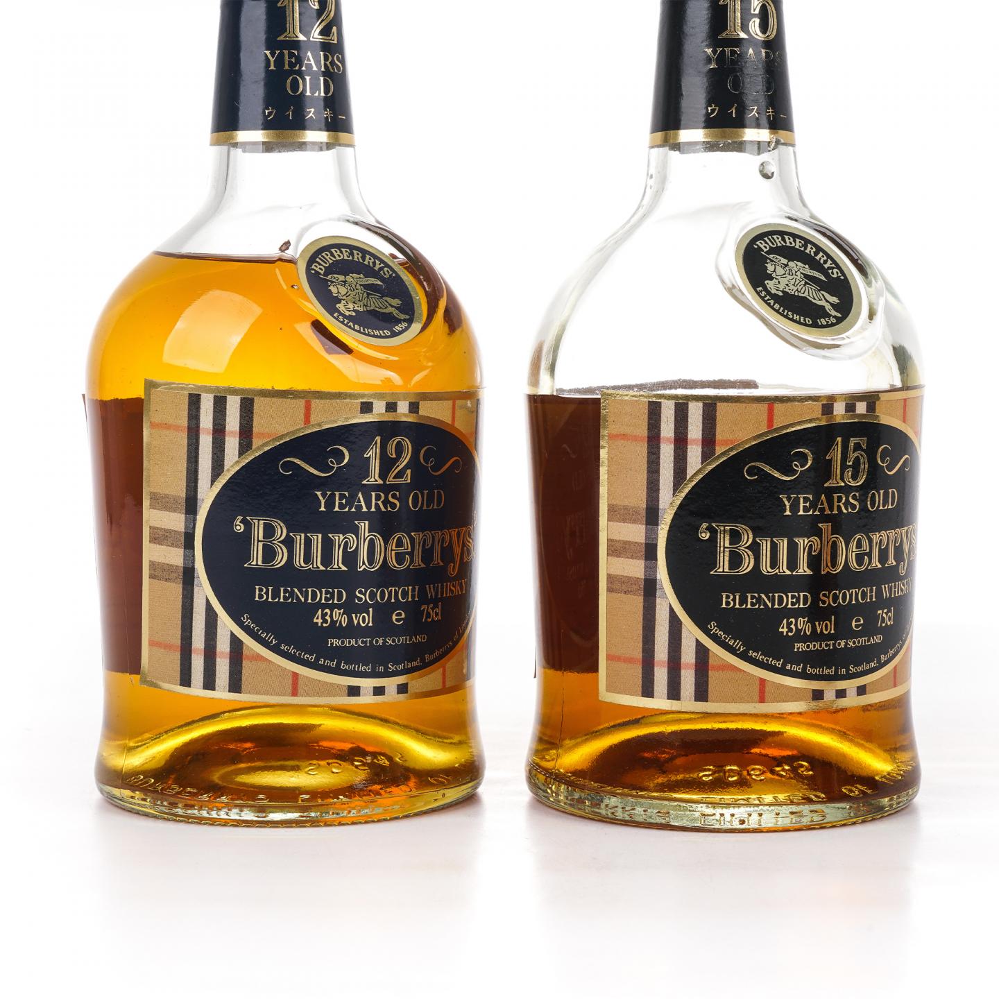 Burberrys 12/15/18/20年 调和威士忌 4瓶组