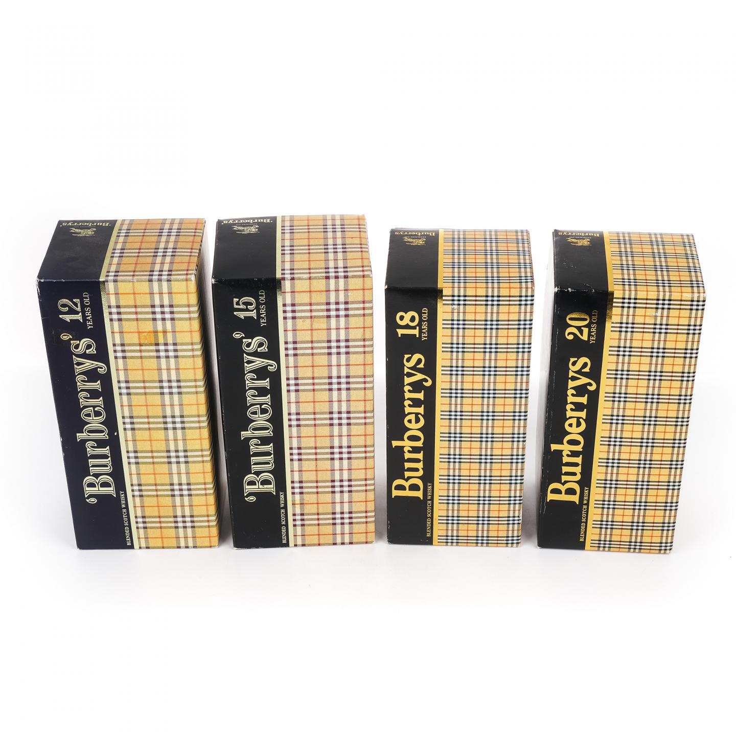 Burberrys 12/15/18/20年 调和威士忌 4瓶组