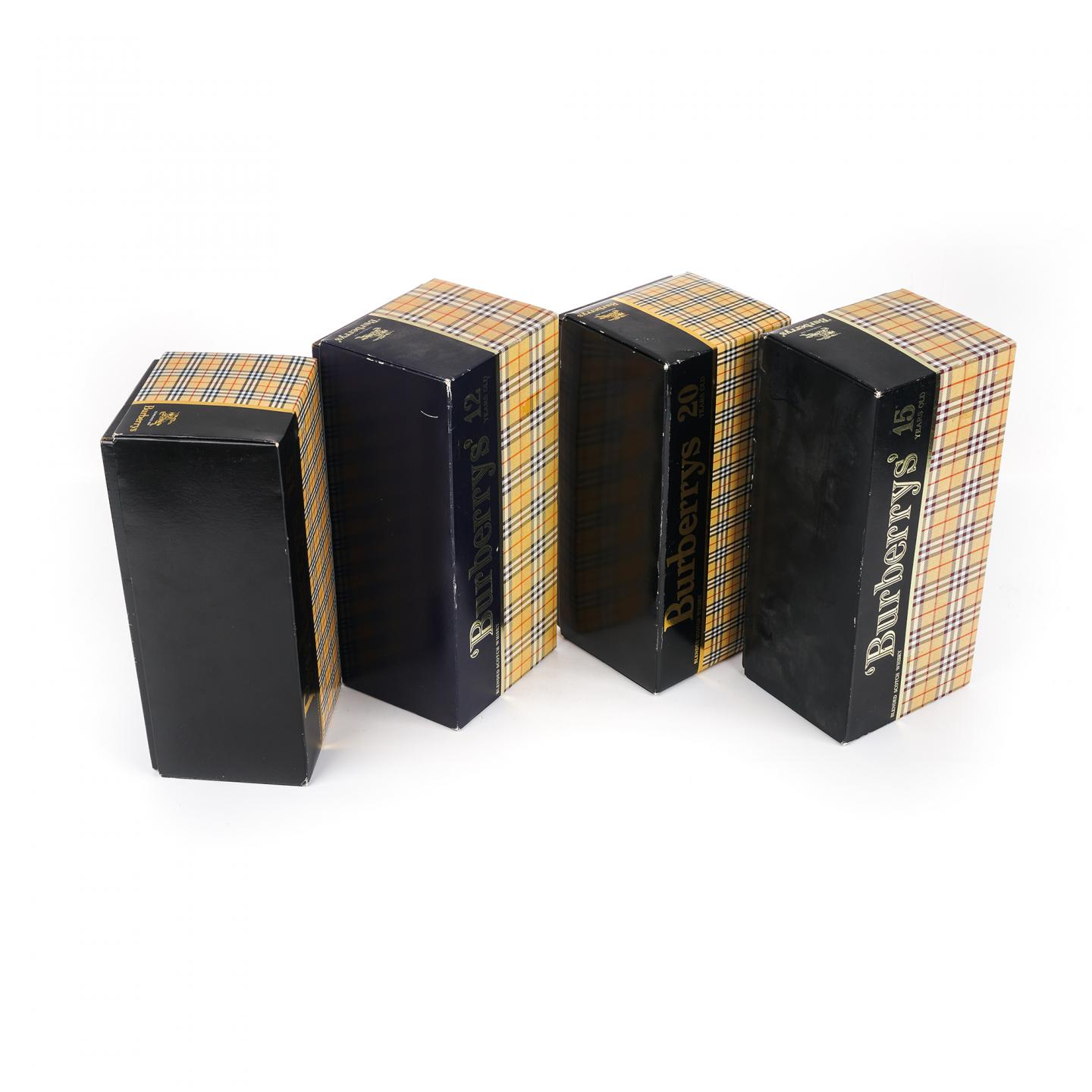 Burberrys 12/15/18/20年 调和威士忌 4瓶组