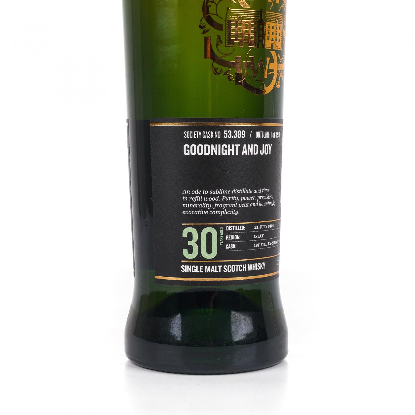 SMWS 53.389 卡尔里拉 30年 1991 初填雪莉桶