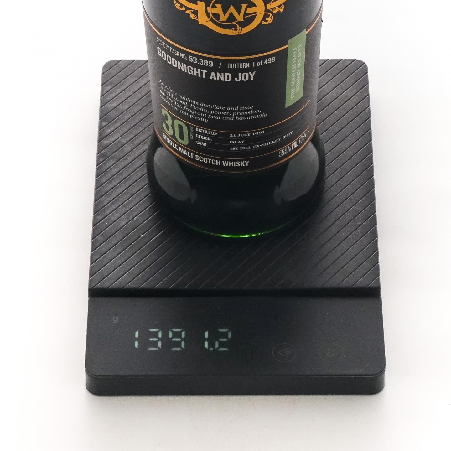 SMWS 53.389 卡尔里拉 30年 1991 初填雪莉桶