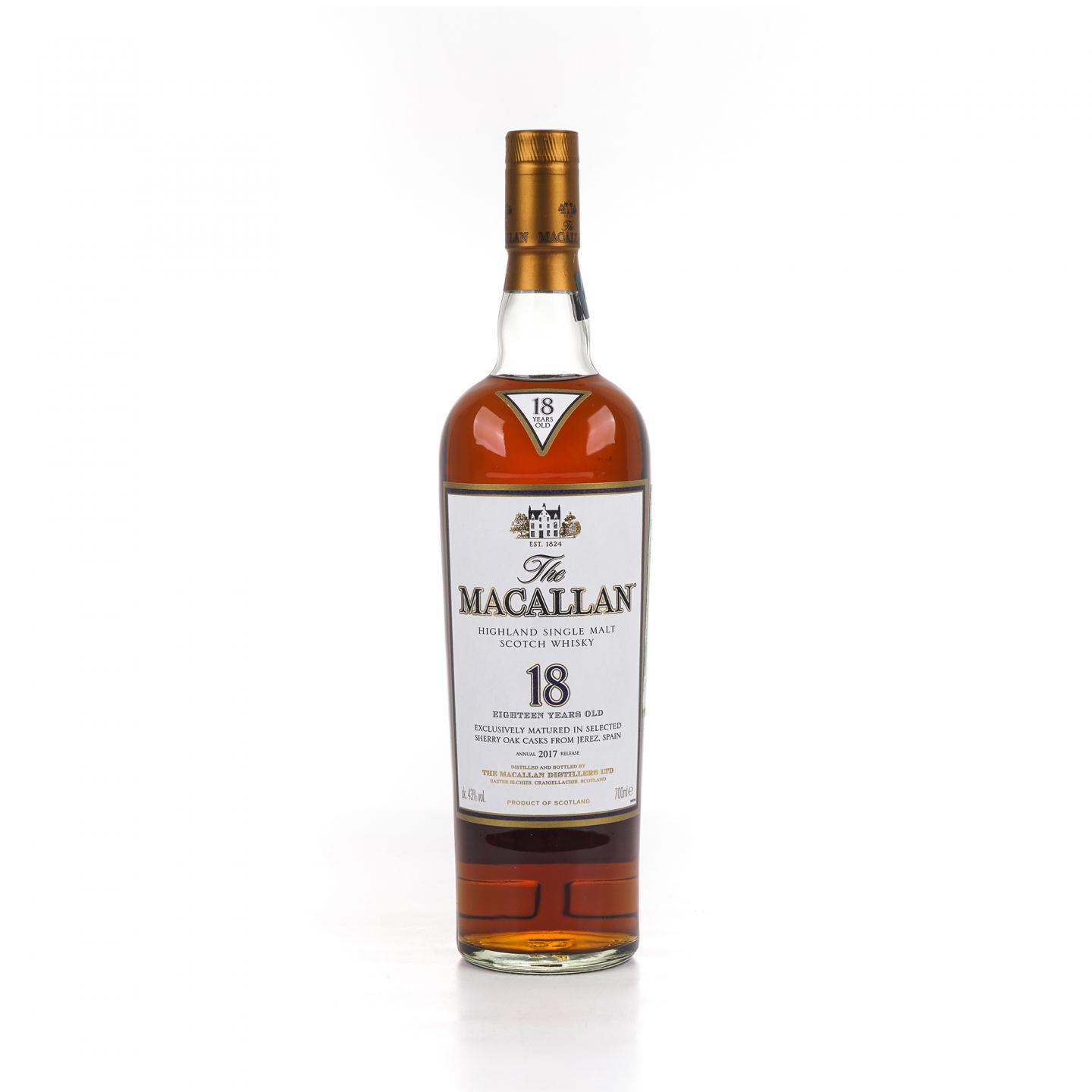 Macallan 麦卡伦 18年 2017 雪莉桶 700ml