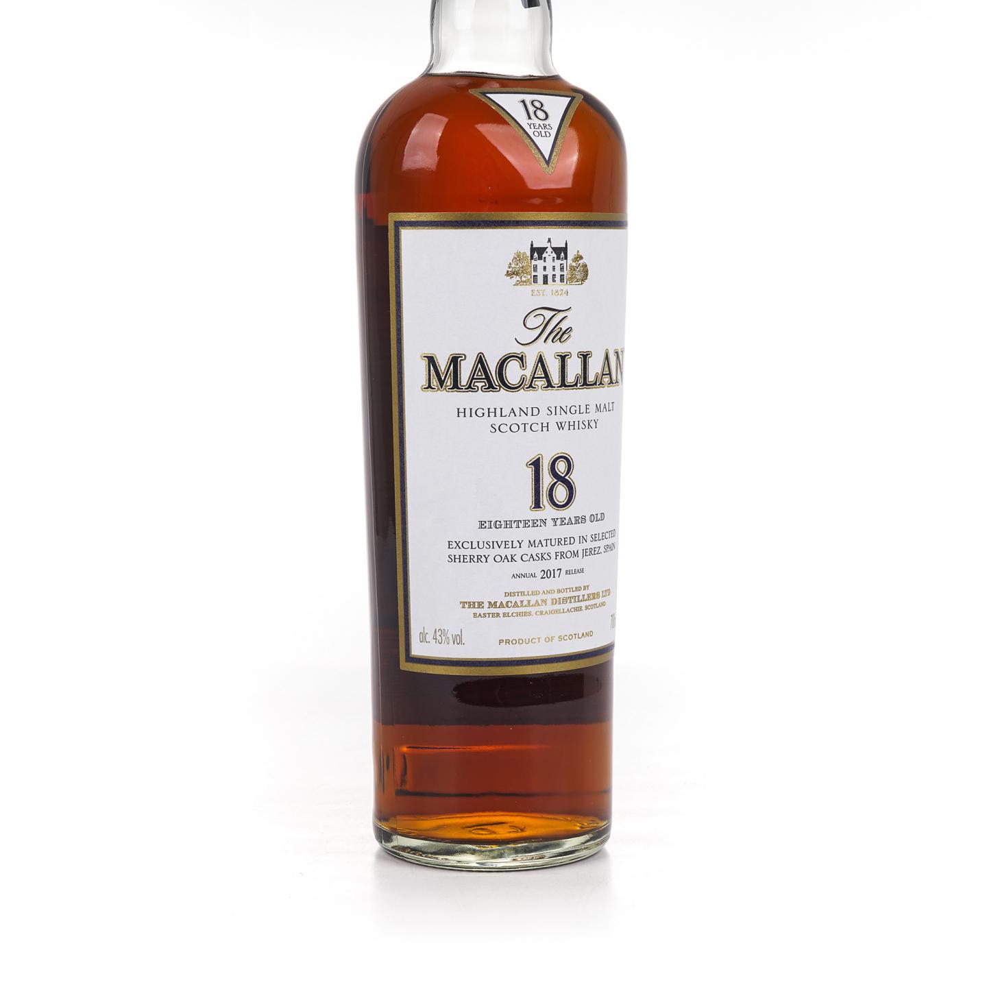 Macallan 麦卡伦 18年 2017 雪莉桶 700ml