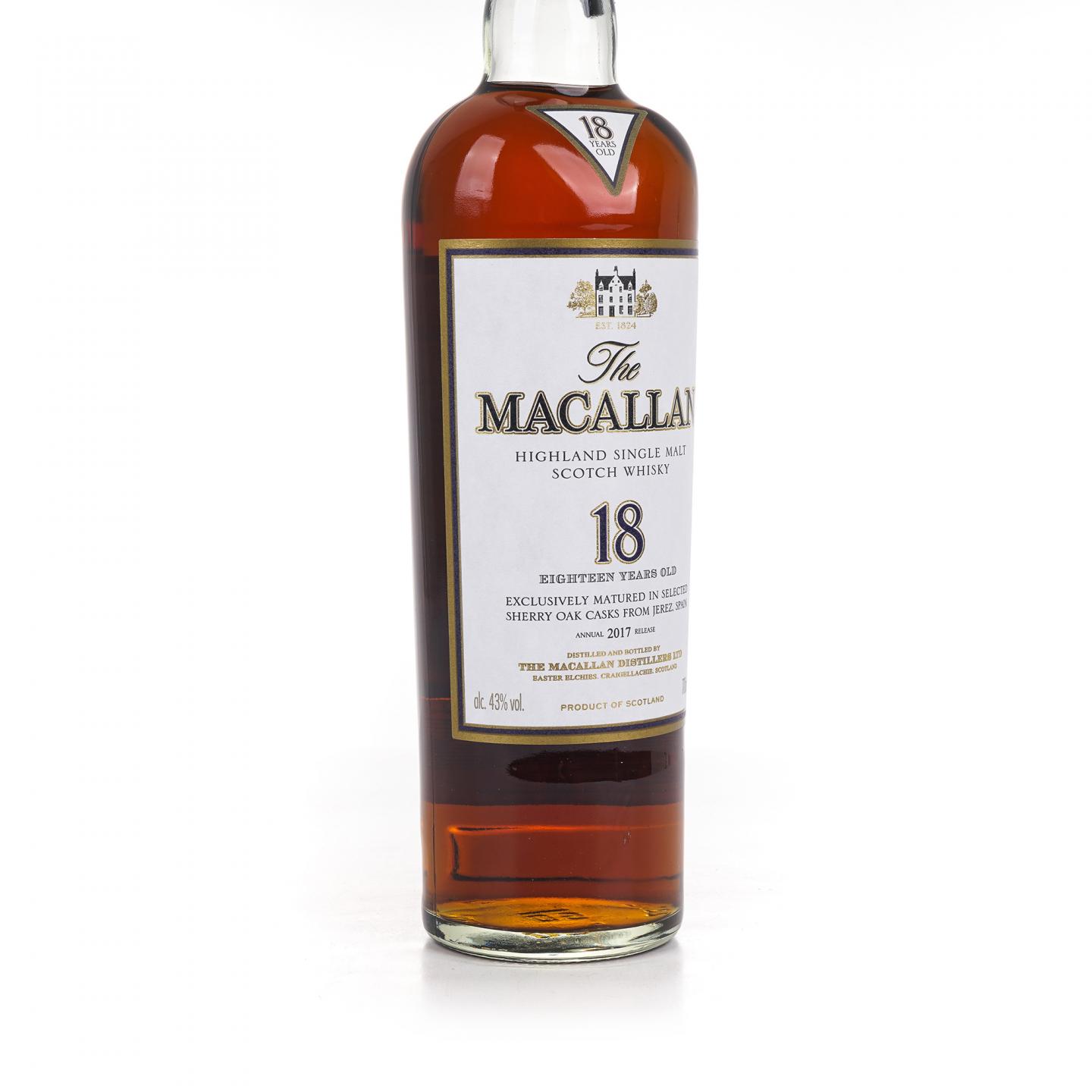 Macallan 麦卡伦 18年 2017 雪莉桶 700ML