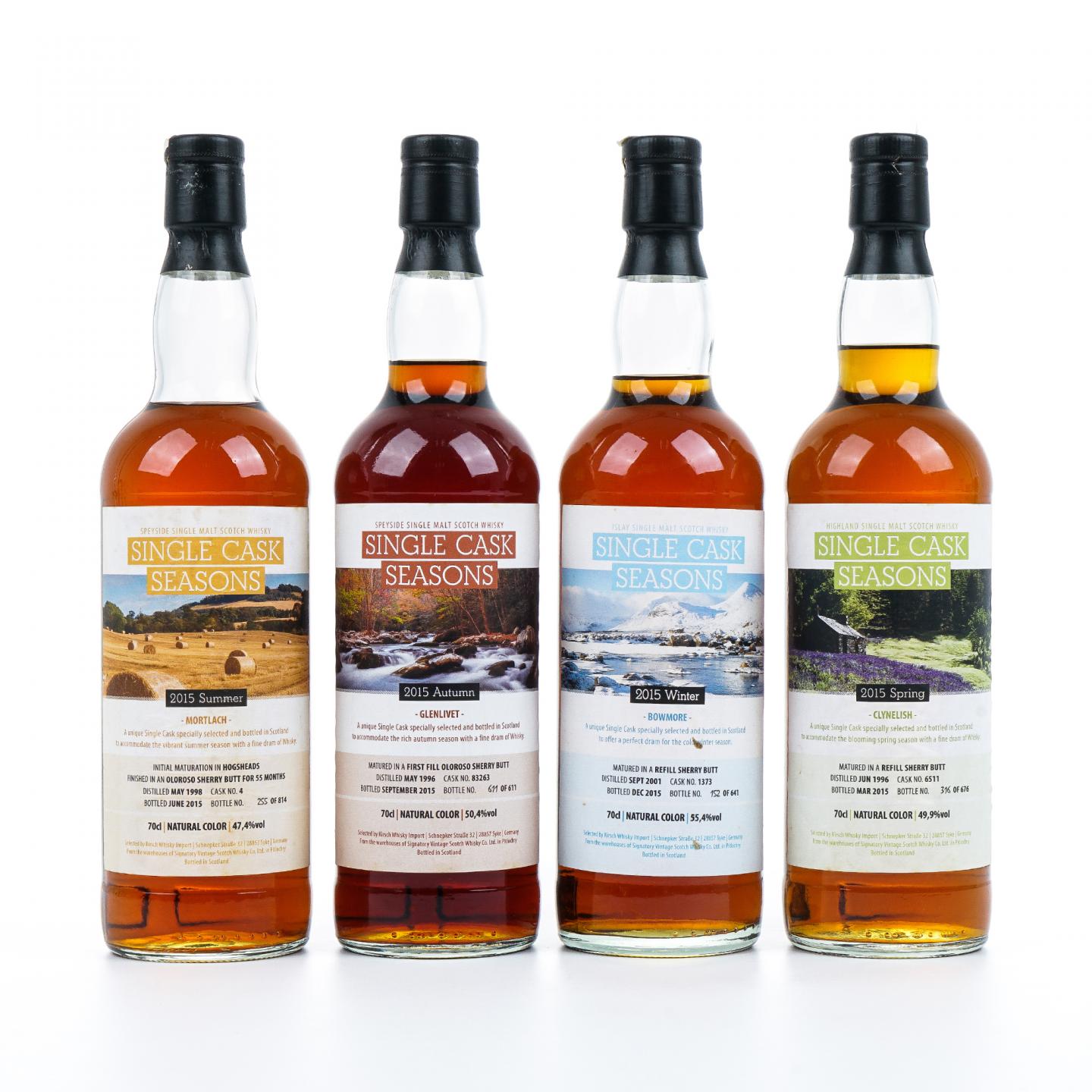 克里尼利基/慕赫/格兰威特/波摩 2015单桶季节系列 SV 4瓶组