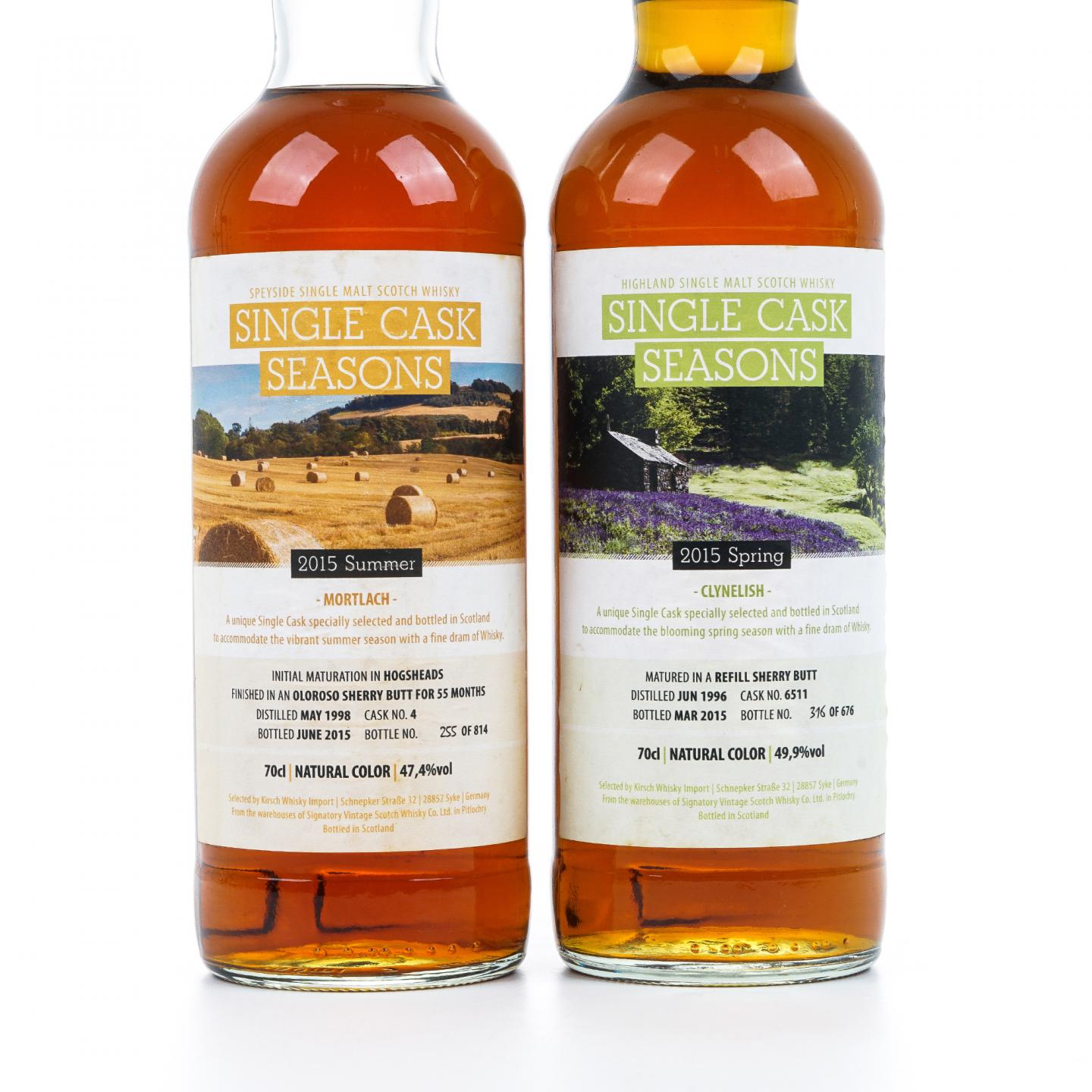 克里尼利基/慕赫/格兰威特/波摩 2015单桶季节系列 SV 4瓶组