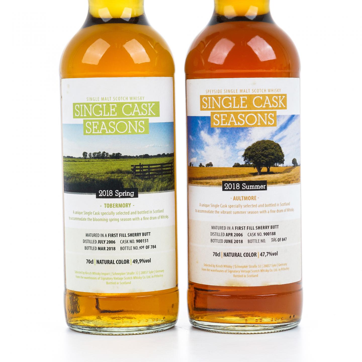 托伯莫里/欧摩/格兰威特/卡尔里拉 2018单桶季节系列 SV 雪莉桶4瓶组