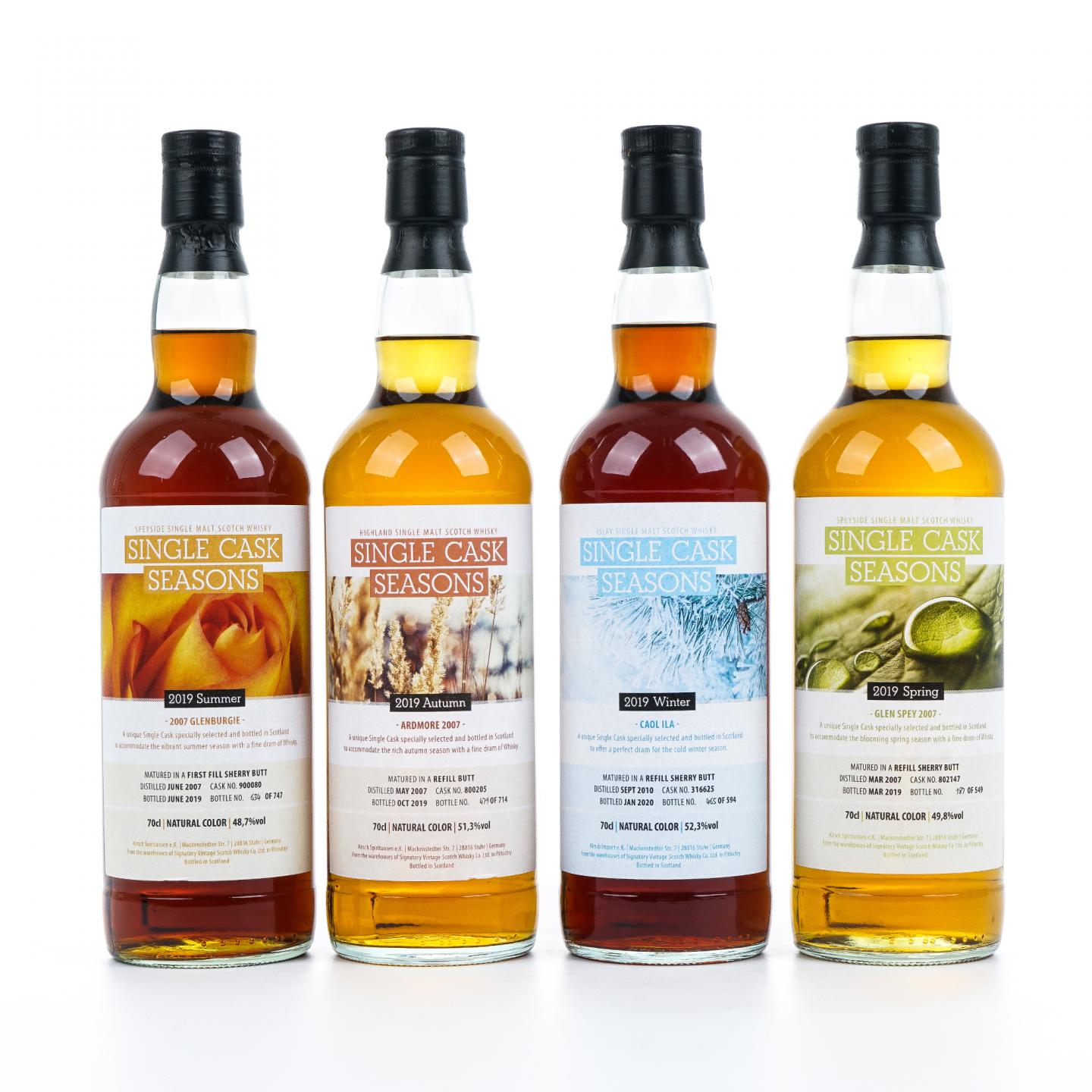 格兰斯贝/格兰伯奇/阿德摩尔/卡尔里拉 2019单桶季节系列 SV 4瓶组