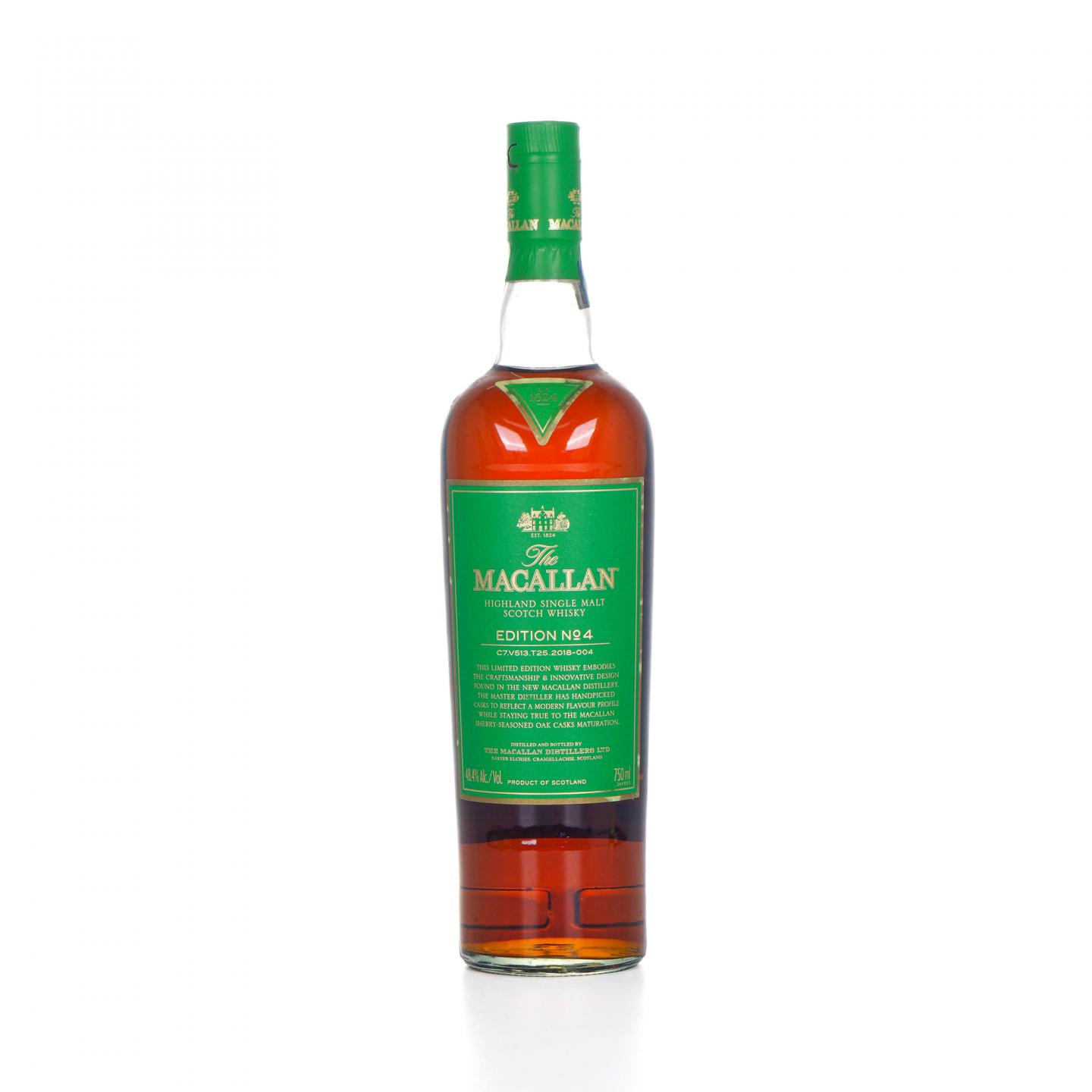 Macallan 麦卡伦 Edition No.4 绿标 750ml 48.4%Vol.