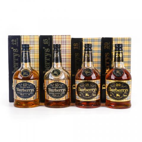 Burberrys 12/15/18/20年 调和威士忌 4瓶组