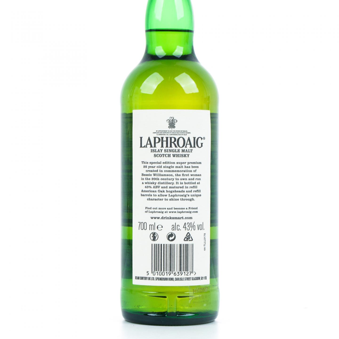 Laphroaig 拉弗格 25年 The Bessie Williamson Story 700ML