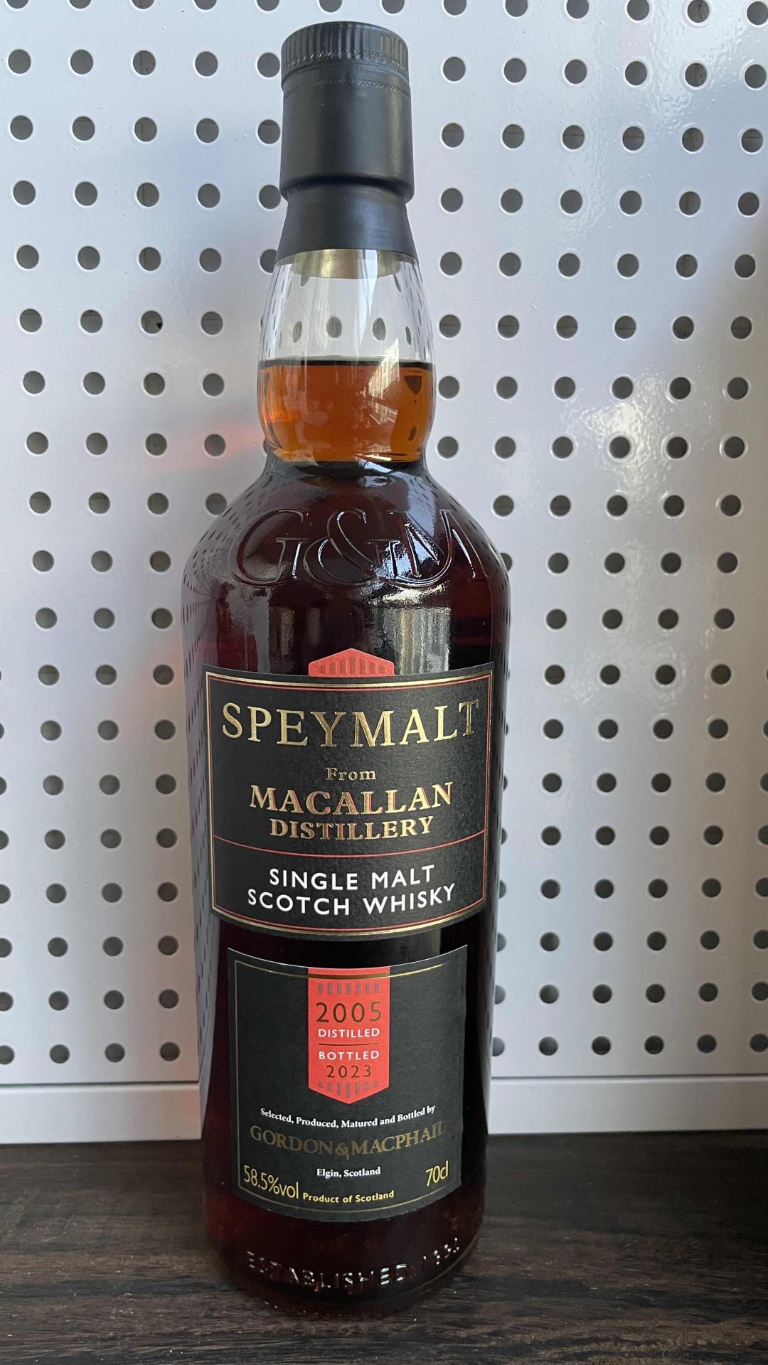 斯佩默 2005-2023装瓶 麦卡伦 18年 初填雪莉桶 酒色非常nice 非常值得收藏与品鉴