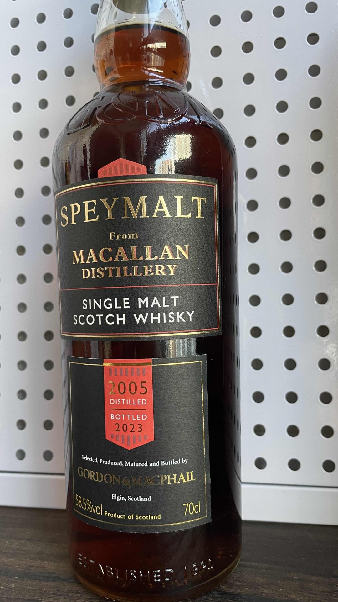 斯佩默 2005-2023装瓶 麦卡伦 18年 初填雪莉桶 酒色非常nice 非常值得收藏与品鉴