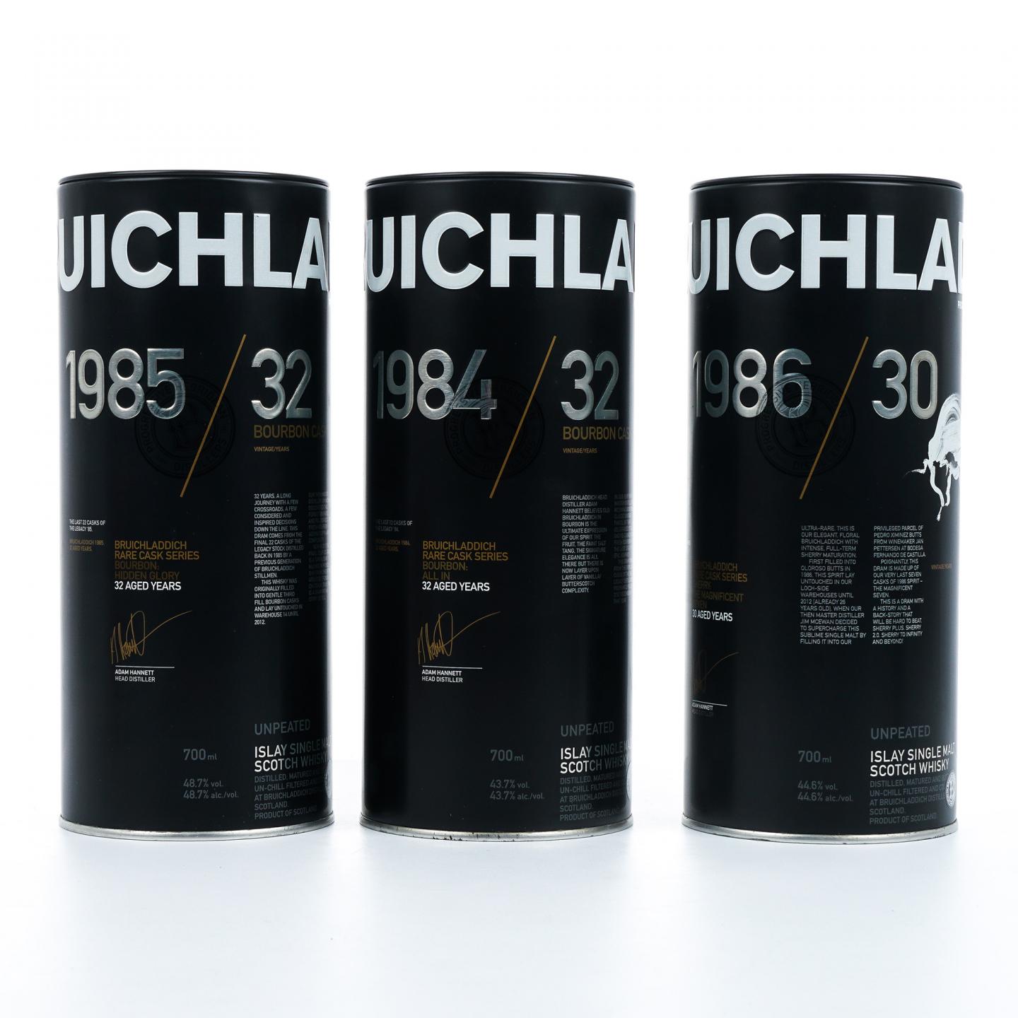 Bruichladdich 布赫拉迪 1984/1985/1986 风云系列 3支组