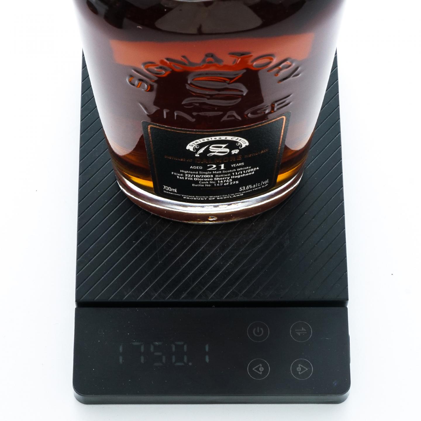 Dalmore 达尔摩 21年 2003-2024 SV 雪莉桶#14743