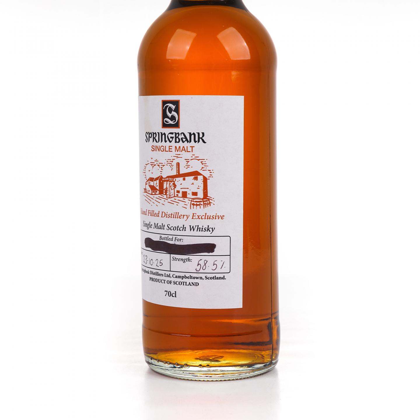 Springbank 云顶 2025 手工瓶 酒厂限量 58.5%
