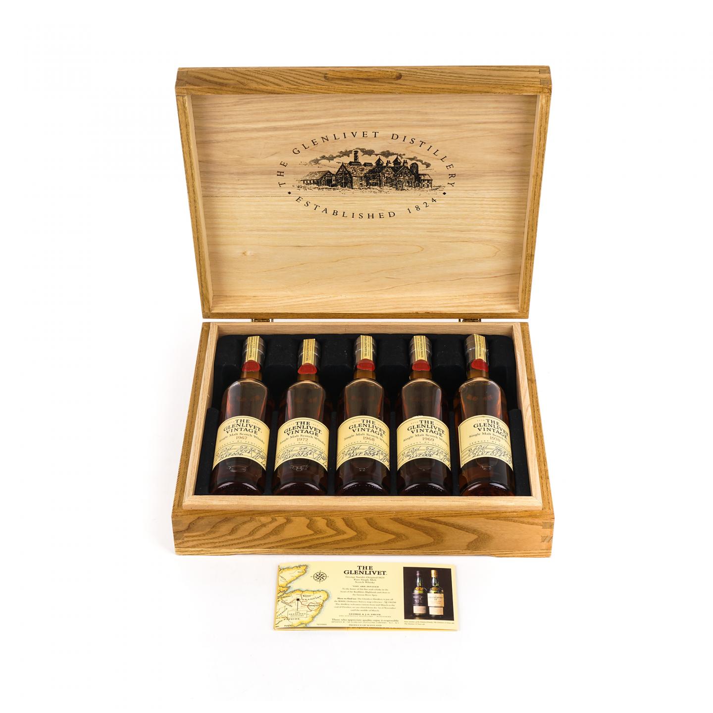 【中样】Glenlivet 格兰威特 vintage 手写标 200ml*5瓶组