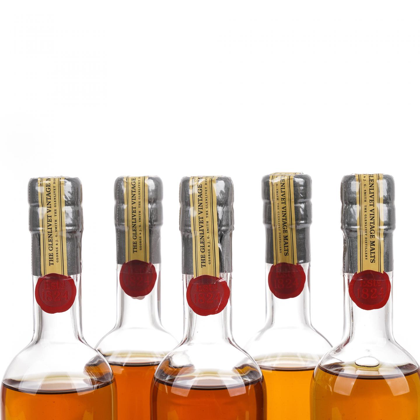 【中样】Glenlivet 格兰威特 vintage 手写标 200ml*5瓶组