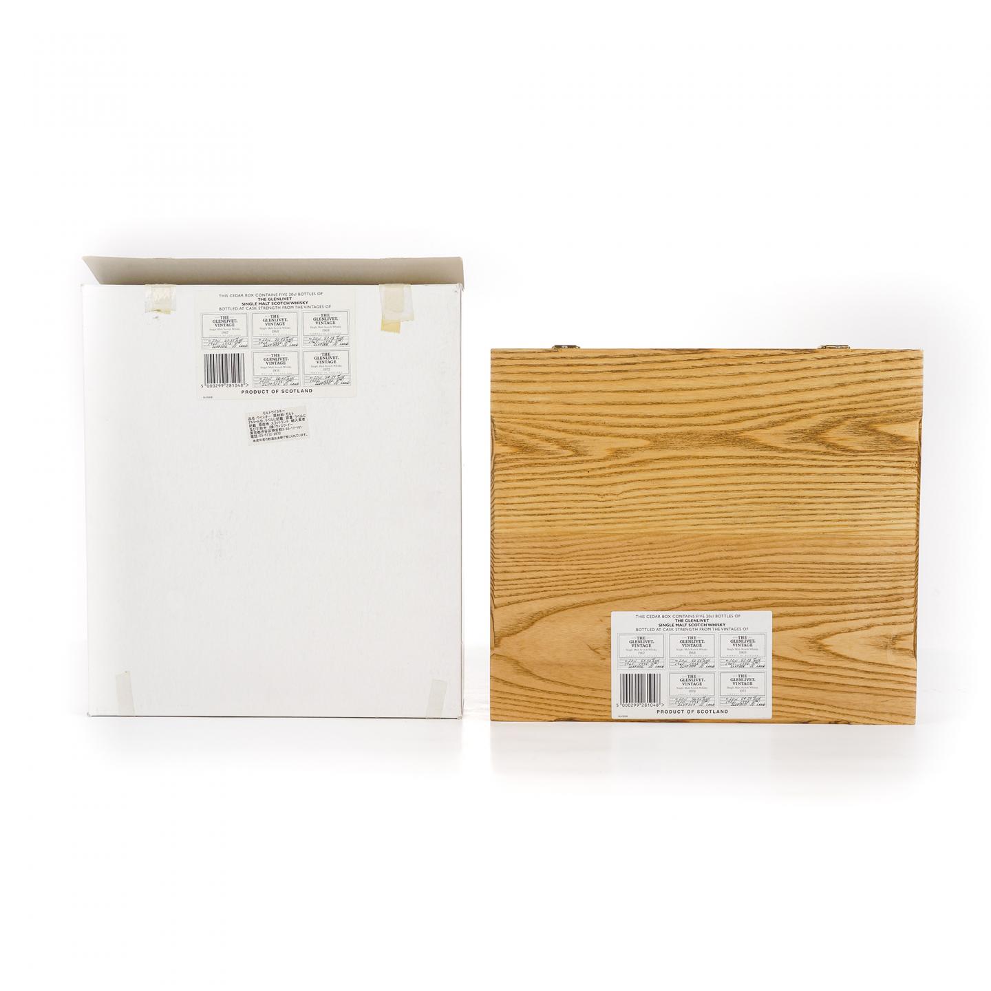 【中样】Glenlivet 格兰威特 vintage 手写标 200ml*5瓶组