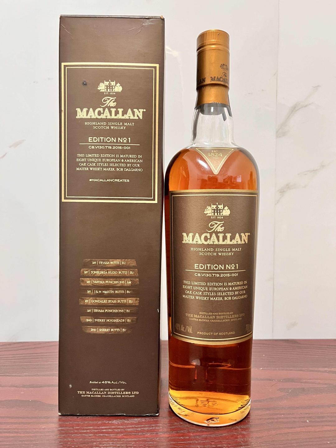 麦卡伦年度限量系列第1版单一麦芽苏格兰威士忌