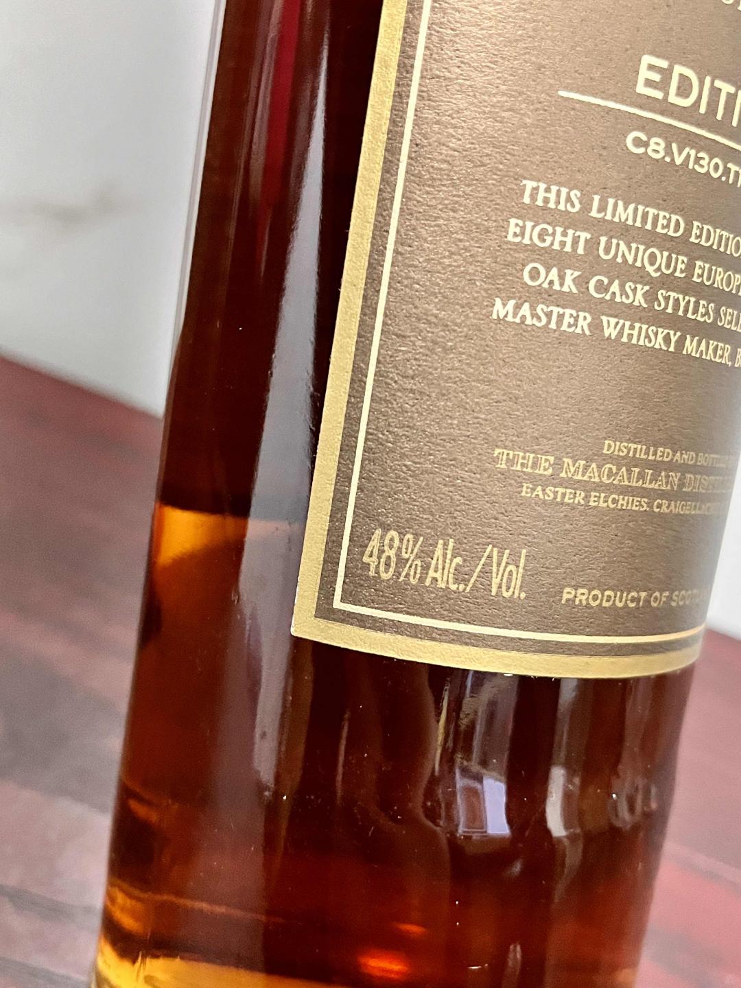 麦卡伦年度限量系列第1版单一麦芽苏格兰威士忌