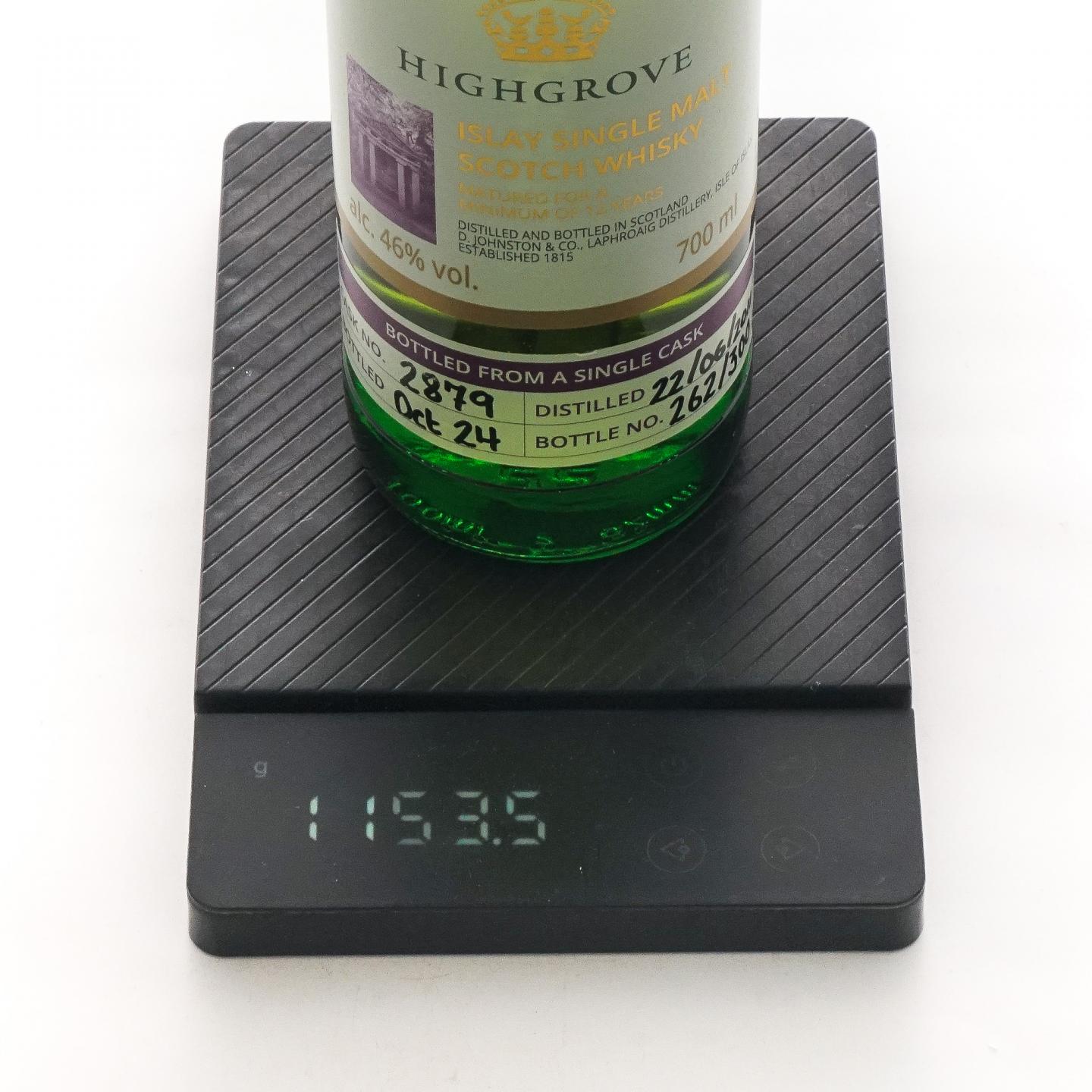 Laphroaig 拉弗格 12年 2011-2024 Highgrove 单桶#2879 木盒