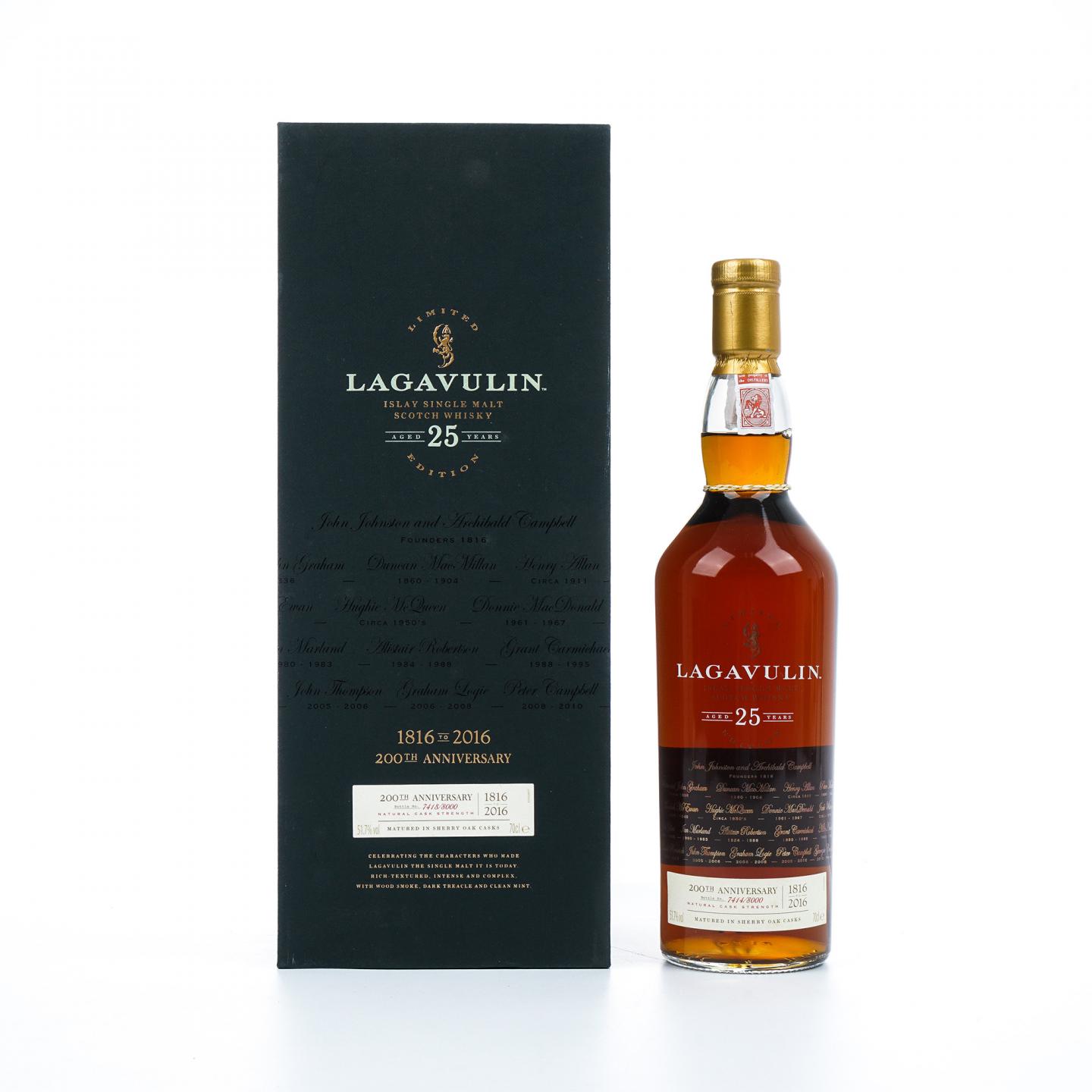 Lagavulin 乐加维林 25年 2016 雪莉桶 桶强 200周年纪念