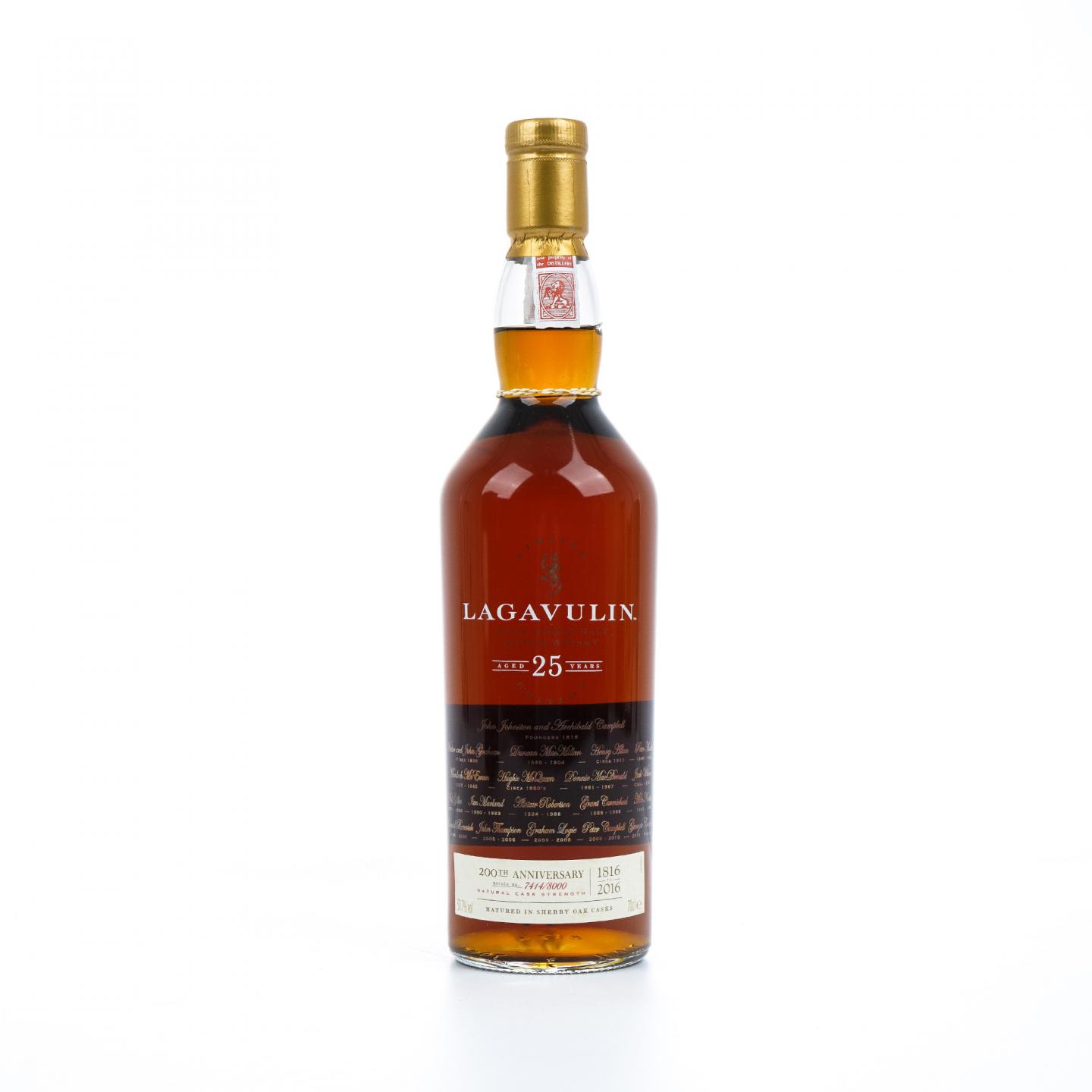 Lagavulin 乐加维林 25年 2016 雪莉桶 桶强 200周年纪念