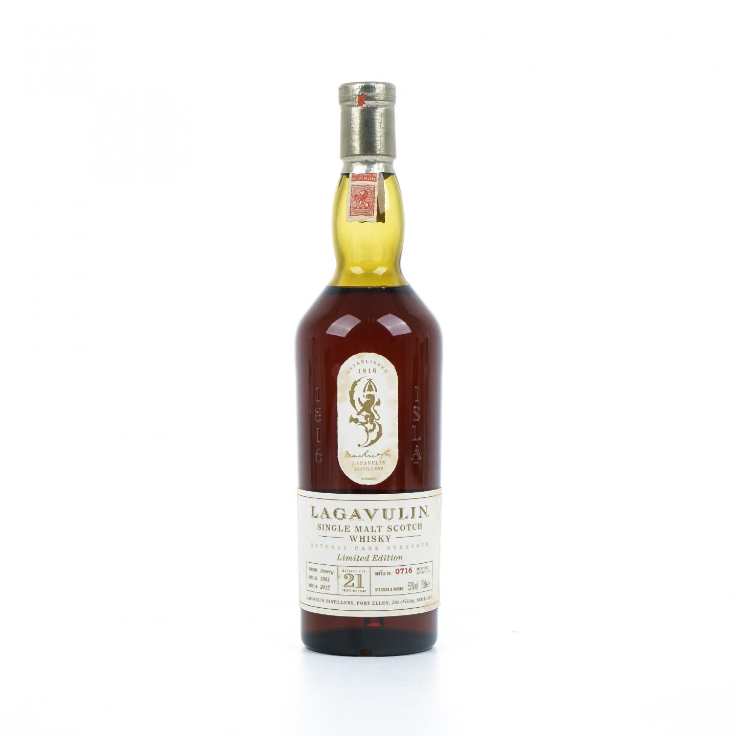 Lagavulin 乐加维林 21年 1991-2012 雪莉桶 行货