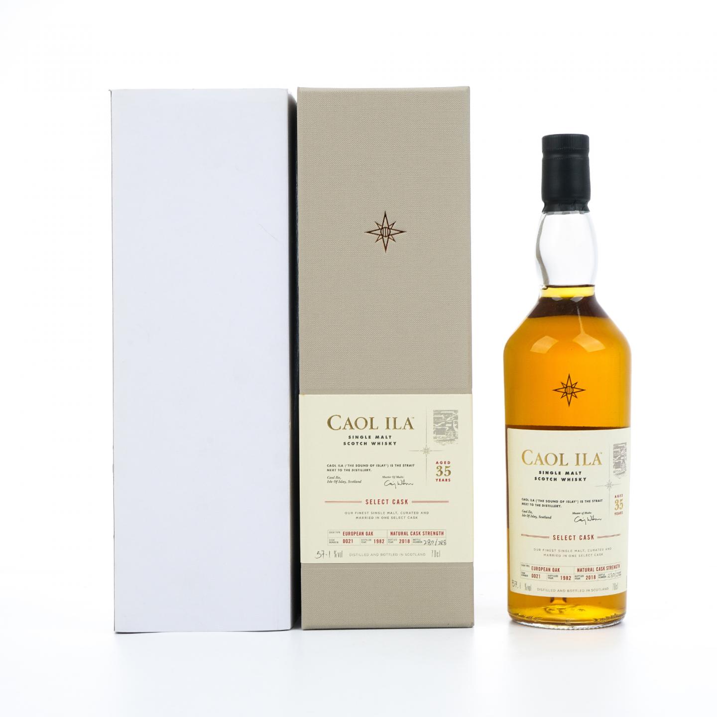 Caol Ila 卡尔里拉 35年 1982-2018 COD#0021 桶强 行货 57.1%Vol.