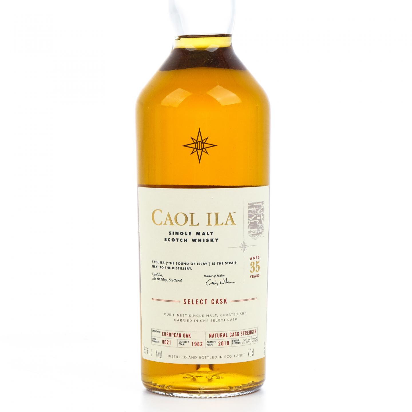 Caol Ila 卡尔里拉 35年 1982-2018 COD#0021 桶强 行货 57.1%Vol.