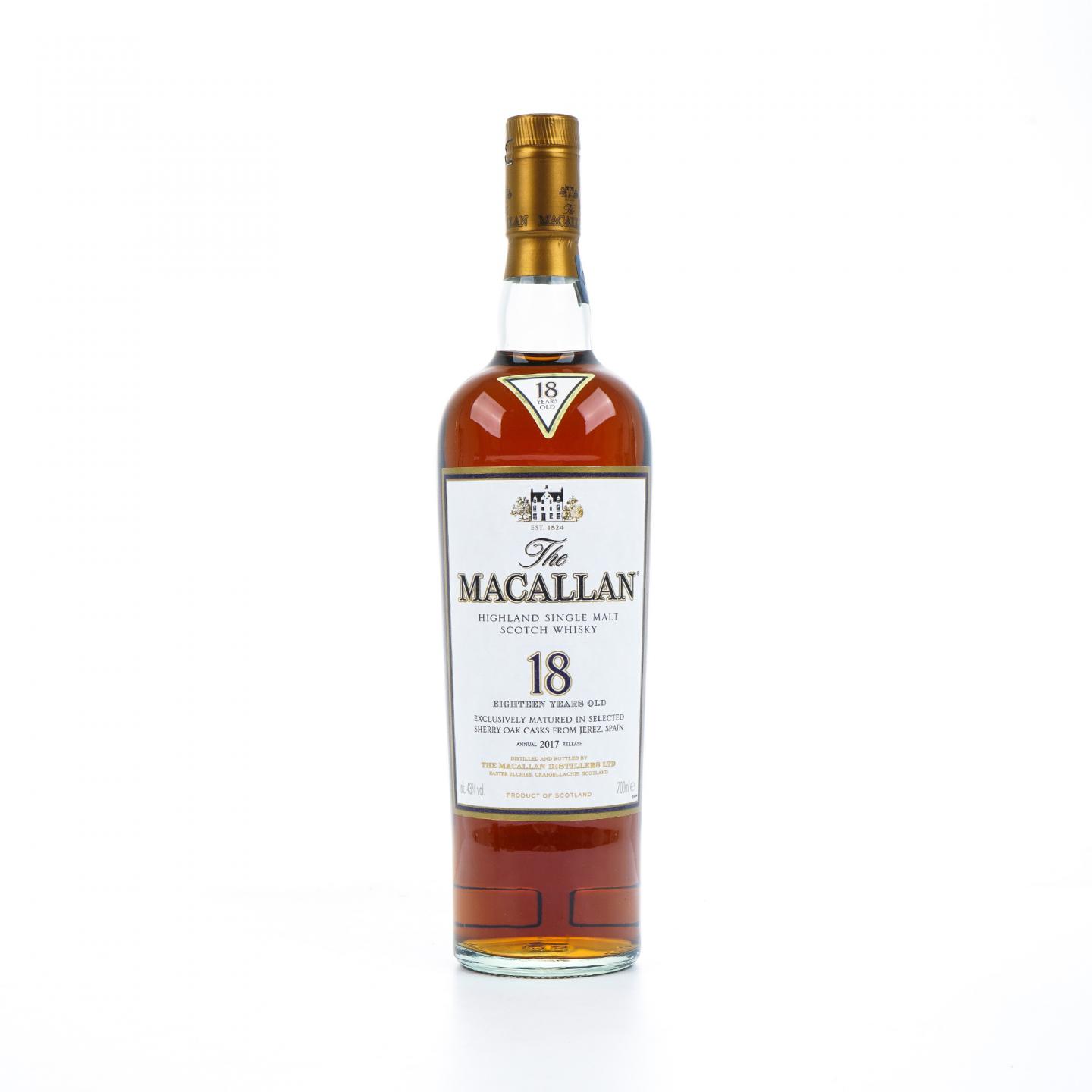 Macallan 麦卡伦 18年 2017 雪莉桶 43%