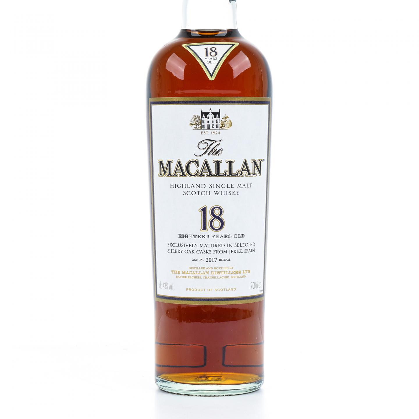 Macallan 麦卡伦 18年 2017 雪莉桶 43%