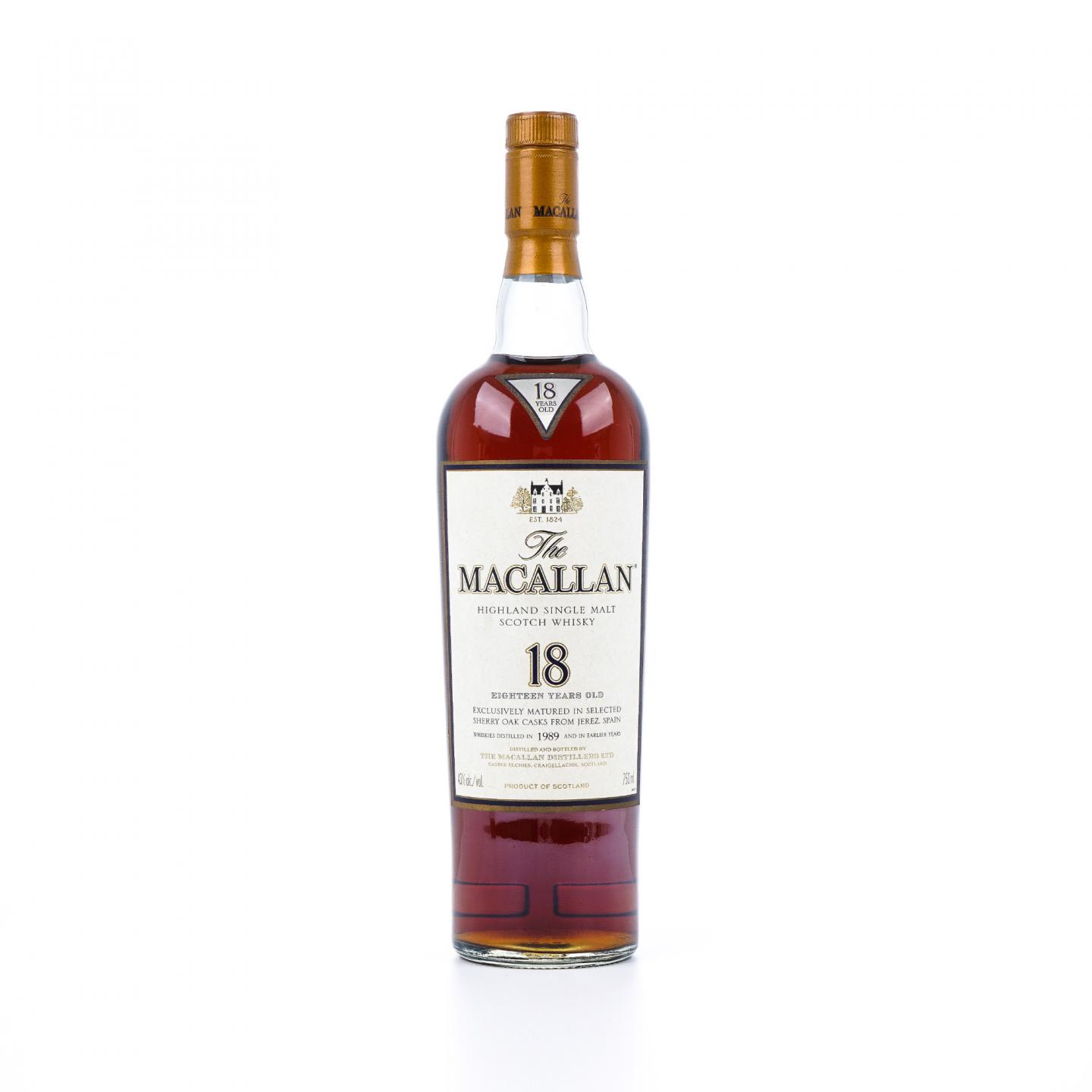Macallan 麦卡伦 18年 1989 雪莉桶 750ml