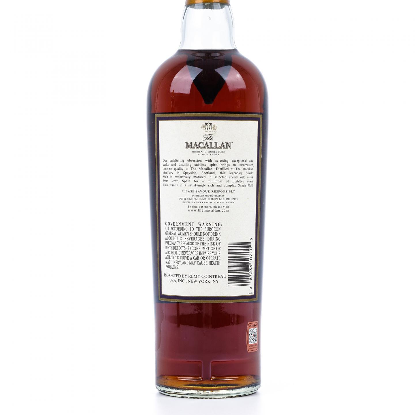 Macallan 麦卡伦 18年 1989 雪莉桶 750ml