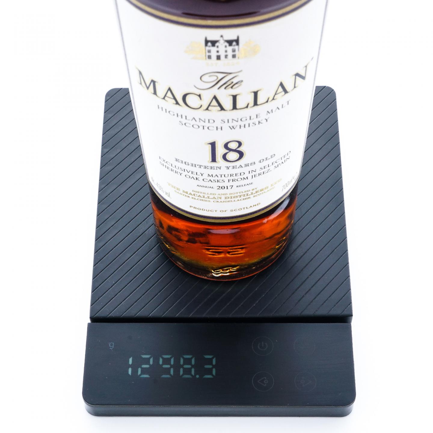Macallan 麦卡伦 18年 2017 雪莉桶 43%Vol.