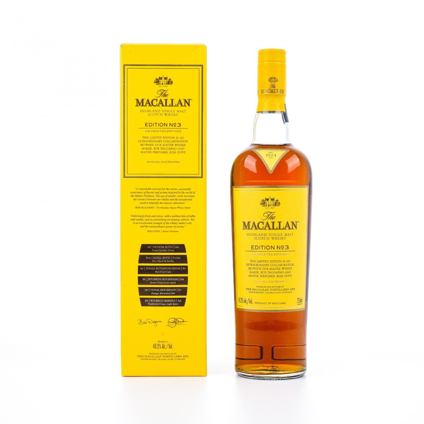 Macallan 麦卡伦 2017 Edition No.3 750ML