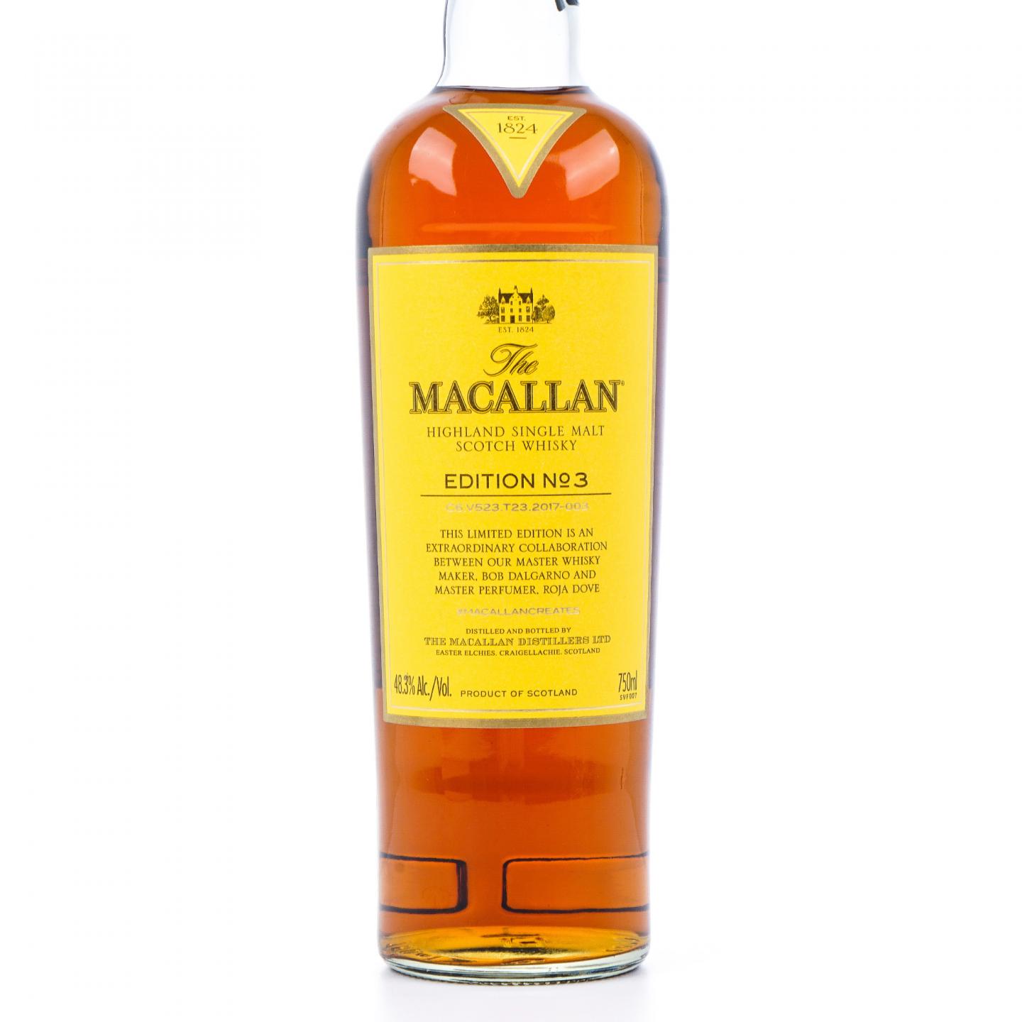 Macallan 麦卡伦 2017 Edition No.3 750ML