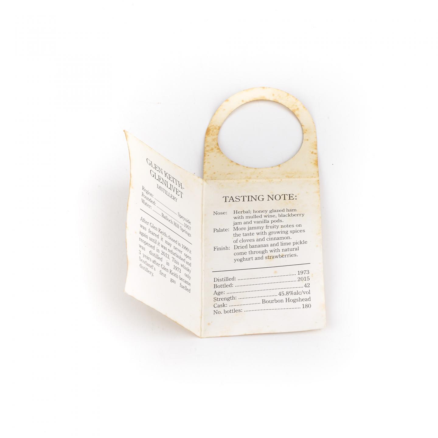 Glen keith 格兰契斯 42年 单桶 Cadenhead