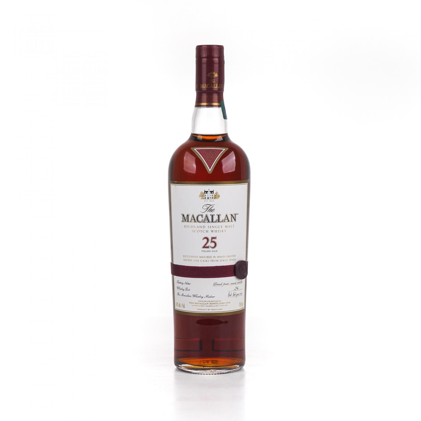 Macallan 麦卡伦 25年 雪莉桶 红腰带 750ml 43%Vol.
