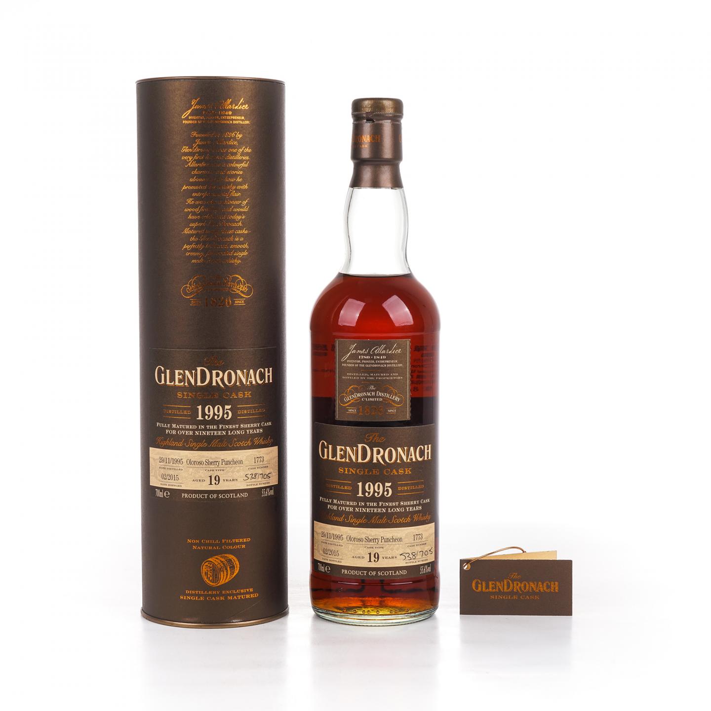 Glendronach 格兰多纳 19年 1995-2015 雪莉桶#1773