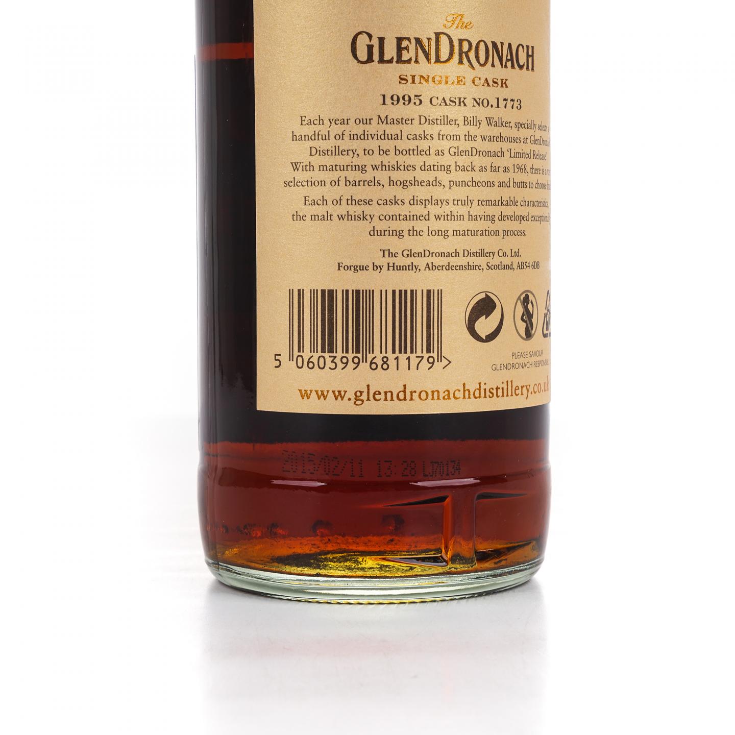 Glendronach 格兰多纳 19年 1995-2015 雪莉桶#1773